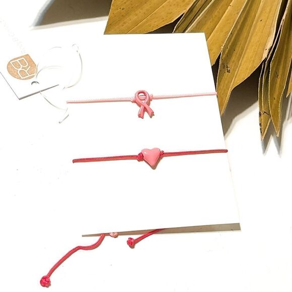 Pink heart bracelet  R 423 - Picture 1 of 3